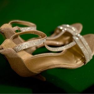 Kelly & Katie gold open toe  sandal for any special occasion.